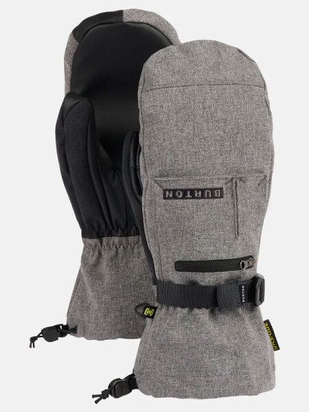 Burton BAKER 2 IN 1 MITT Gray Heather pánské palcové lyžařské rukavice - XL