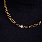 ELENYS Unity Chain – pozlacený náhrdelník 18K žluté zlato Délka: 45+5 cm / max. 50 cm