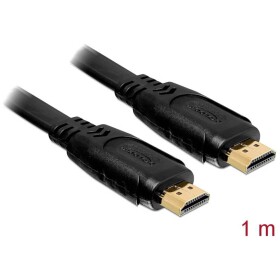 Delock HDMI kabel Zástrčka HDMI-A, Zástrčka HDMI-A 1.00 m černá 82669 4K UHD HDMI kabel