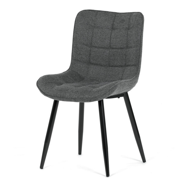 Jídelní židle, šedá, látka, HC-462 GREY2