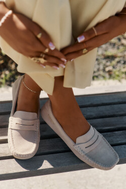 Semišové Dámské Mokasíny Big Star RR274947 Béžové 38