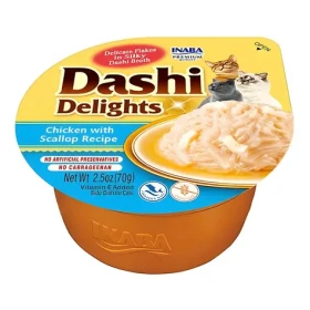 Churu Dashi Delights vanička kuře s hřebenatkou 70 g / Vanička pro kočky