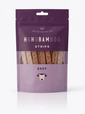 Huhubamboo Hovězí proužky / Pamlsky pro psy / sušené / 75 g (356714)