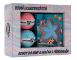 Kosmetická sada pro děti (2x šumivá bomba, hračka - sádrová hvězdice)