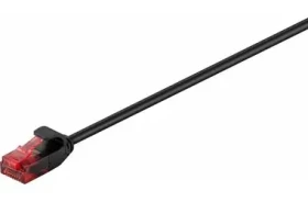 MicroConnect CAT6 U/UTP SLIM 0.3m černá / PVC (V-UTP6003S-SLIM)