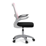 Dětská židle, výškově nastavitelná, růžová síťovina, KA-K2008 PINK