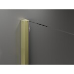 MEXEN/S - Velar Duo čtvercový sprchový kout 100 x 90, transparent, zlatá kartáčovaná 871-100-090-02-55