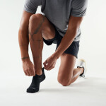 Unisex merino běžecké ponožky SMARTWOOL Run Zero Cushion No Show Socks, Black velikost: 38-41 (M)