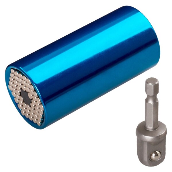 LEVIOR 17811 Hlavice nástrčná univerzální 11–32mm, 1/2" s adaptérem 1/4", CrV