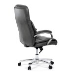 Kancelářské křeslo, houpací mechanismus, šedá ekokůže, KA-F1385 GREY