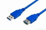 MediaRange USB-A (M) - USB-A (F) modrá / Prodlužovací kabel USB / USB 3.0 / 3 m (MRCS145)