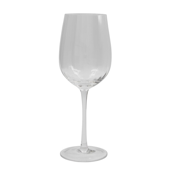 House Doctor Sklenice na víno Rill Clear 400 ml, čirá barva, sklo