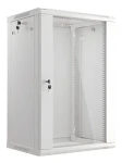 Lanberg WF01-6418-10S šedá / Nástěnný rozvaděč / 19" / 18U / 600×450 mm / Flat pack (WF01-6418-10S)
