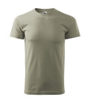 Heavy New tričko unisex světlá khaki 2XL