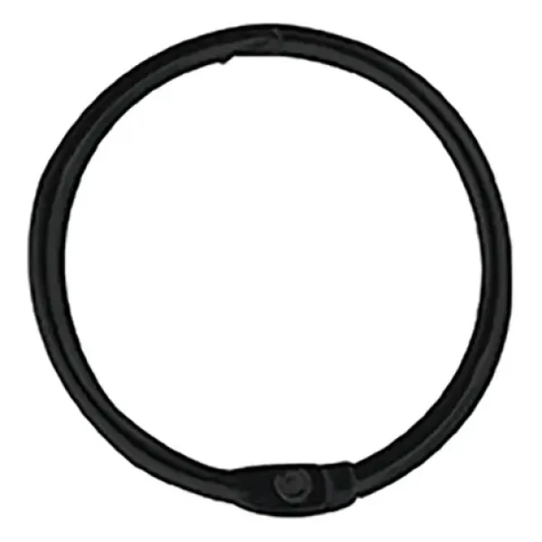 Spirella RINGO SMALL sada 12 ks kroužků na sprchové závěsy matná černá / kov / průměr 4 cm (7610583205957)