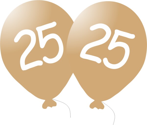 Balónek 25. narozeniny zlatý metalický Balonky.cz Balónek 25. narozeniny zlatý metalický Balonky.cz