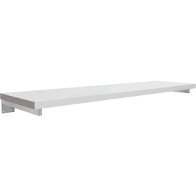 CERANO Deska pod umyvadlo Navira Pro + 2 skryté konzole - bílá matná - 120x46x3,6 cm