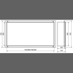 MEXEN - X-Wall-NR modul pro vestavbu do stěny 60x30, nerez 1911603010
