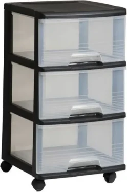 Curver Půlsloupkový regál černá / Regál / 39 cm (50380)