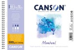Canson Montval akvarelový blok A4 300g 12 listů kroužkový