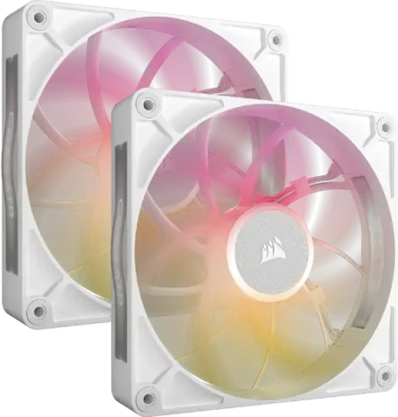 Corsair iCUE LINK RX140 RGB Max 2ks bílá/ 140 mm / 36 dB @ 1600 RPM / 103 CFM / PWM (CO-9051040-WW)
