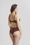 Dámská podprsenka Tango 3251B Tmavě hnědá Nutmeg vzor - Panache tmavě hnědá-potisk 95GG