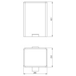 SAPHO - Odpadkový koš 12l, Soft Close, nerez mat DR102