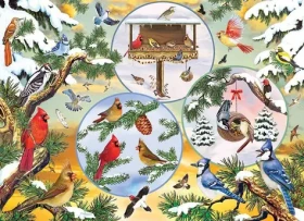 COBBLE HILL Puzzle Kouzlo ptáčků v zimě