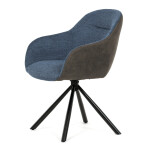 Jídelní židle, modrá, látka, DCH-Y1143 BLUE2
