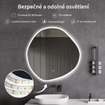 CERANO - Koupelnové LED zrcadlo Granio - Ø 60 CER-665995