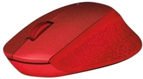 Rozbaleno - Logitech Wireless Mouse M330 Silent Plus červená / bezdrátová optická myš / 3 tlačítka / 1000dpi / rozbaleno (910-004911.rozbaleno)