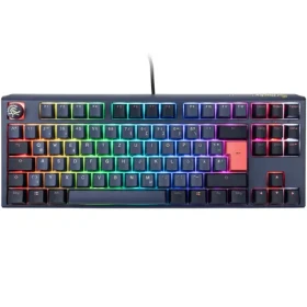 Ducky One 3 TKL Cherry MX-Brown modrá / herní klávesnice / podsvícená / mechanická / drátová USB-C / DE (DKON2187ST-BDEPDCOVVVC2)