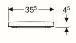 GEBERIT - Selnova Square WC sedátko, duroplast, Softclose, bílá 501.557.01.1