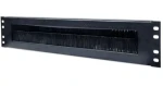 Intellinet černá / Kabelová průchodka / 19" / 2U / kartáčová lišta / ocel (712774)
