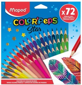 Maped Maped, 832072, Color´Peps, sada ergonomických pastelek, 72 ks