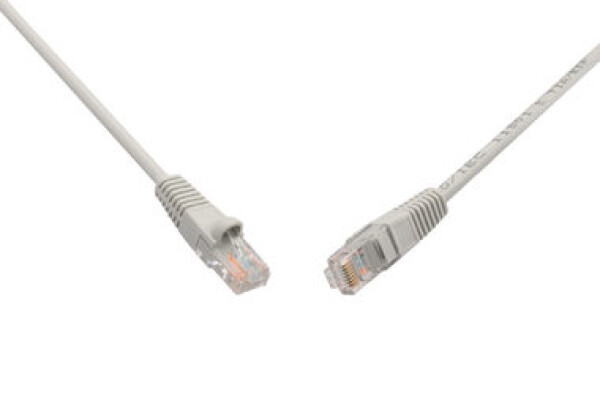 Solarix C6-114GY-3MB propojovací RJ45/RJ45, UTP, kat. 6, PVC, 3m, šedý