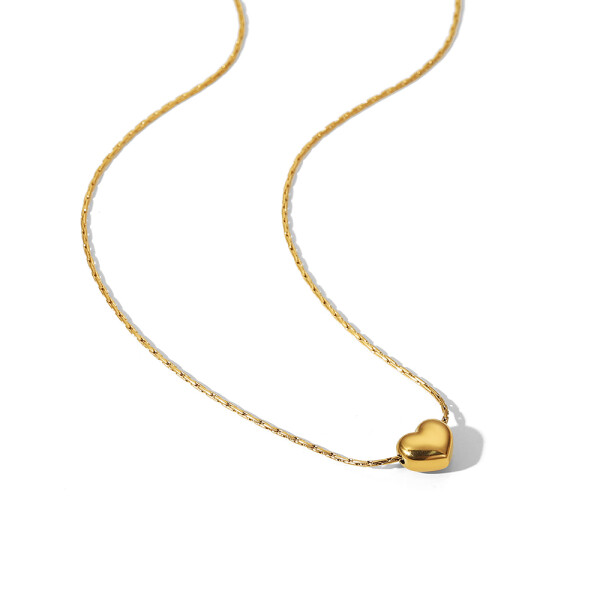 ELENYS Pure Heart – pozlacený náhrdelník 18K žluté zlato Délka náhrdelníku: 40+5 cm / max. 45 cm