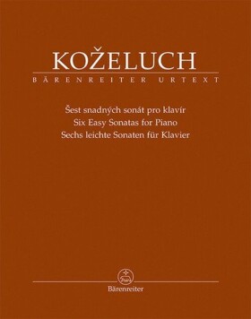 Šest snadných sonát pro klavír - Leopold Koželuh