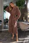 Šaty 2402 Geo Long Chocolate - L&L S