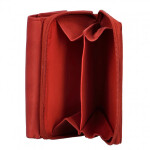 Kožená peněženka Delami Roxy, červená