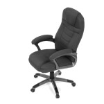 Kancelářské křeslo, houpací mechanismus, černá látka, KA-C713 BK2