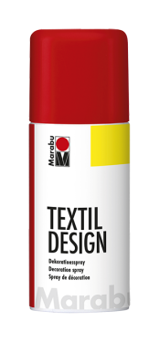 Barva na textil ve spreji Marabu Textil Design spray 150 ml, cherry red 031