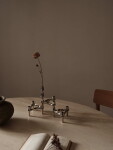 Stoff Nagel Designová vázička BMF STOFF Nagel Chrome, stříbrná barva, kov