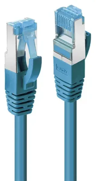 Lindy Cat6A S/FTP PIMF modrá / Patch kabel / RJ45-RJ45 / LSZH / 2 m / 10 Gbit/s (47149)