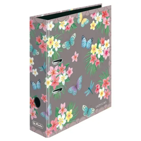 Herlitz Pořadač A4 motýli / 8 cm / šedá (50044061)