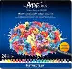 Staedtler Staedtler, 104 M24, Mars Lumograph, sada akvarelových pastelek, 24 ks