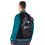 Starter Pánská bunda San Jose Sharks NHL Renegade Varsity Satin Jacket Velikost: S