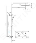 IDEAL STANDARD - CeraTherm Sprchový set s termostatem, průměr 250 mm, 3 proudy, chrom A7704AA