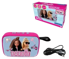 LEXIBOOK Bluetooth reproduktor Barbie s látkovým povrchem / TWS párování / Slot na paměťovou kartu (BT018BB)