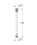 GROHE - Hadice Sprchová hadice VitalioFlex Silver 1,75 m, chrom 27506001
